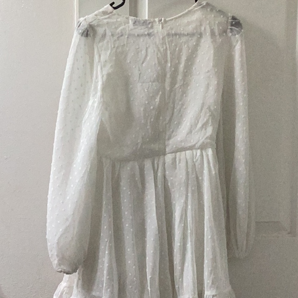 Petal & Pup Ivory Textured Dress - Picture 5 of 10